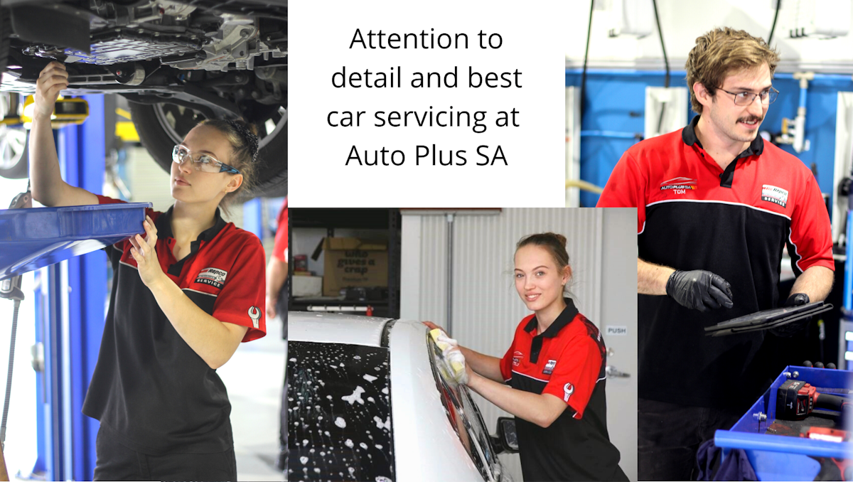 Mechanics undertaking car service